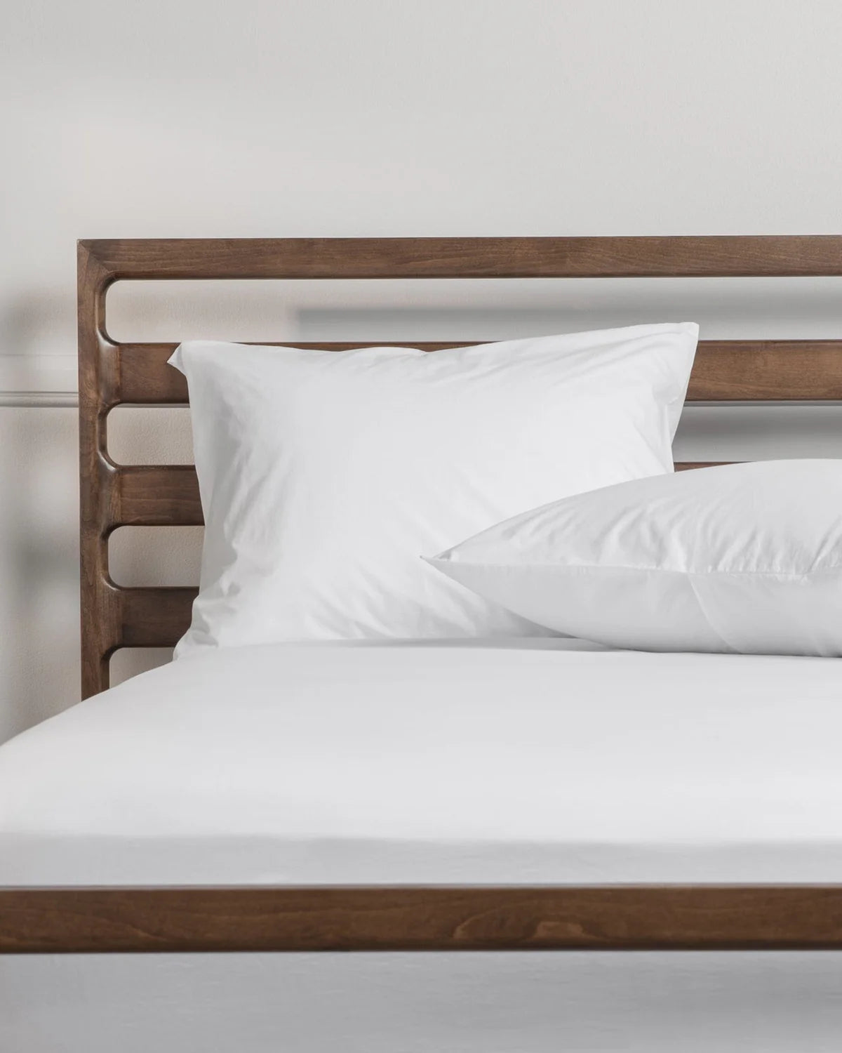 White Brushed Cotton Pillowcase Set