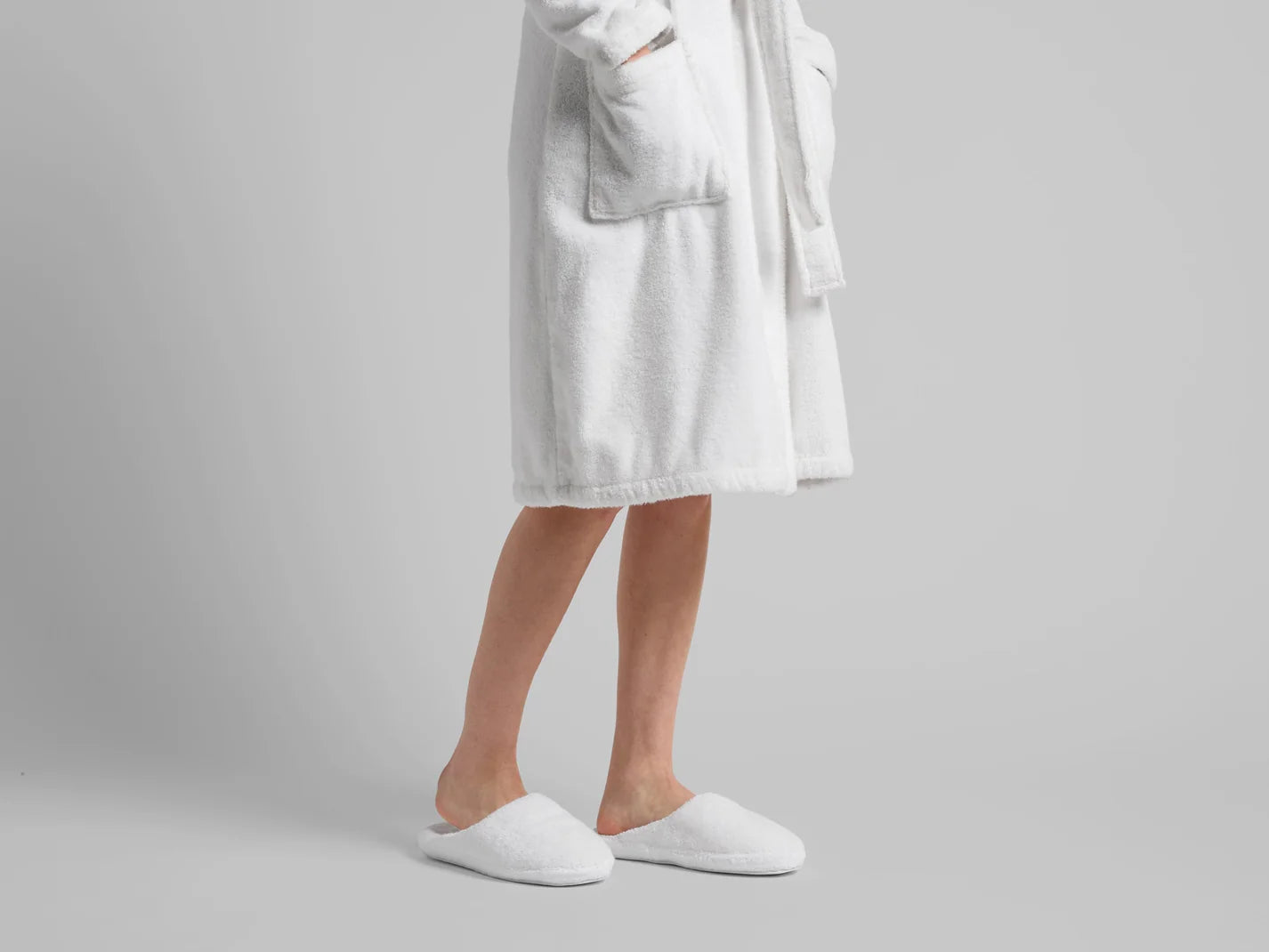 White Classic Turkish Cotton Slippers