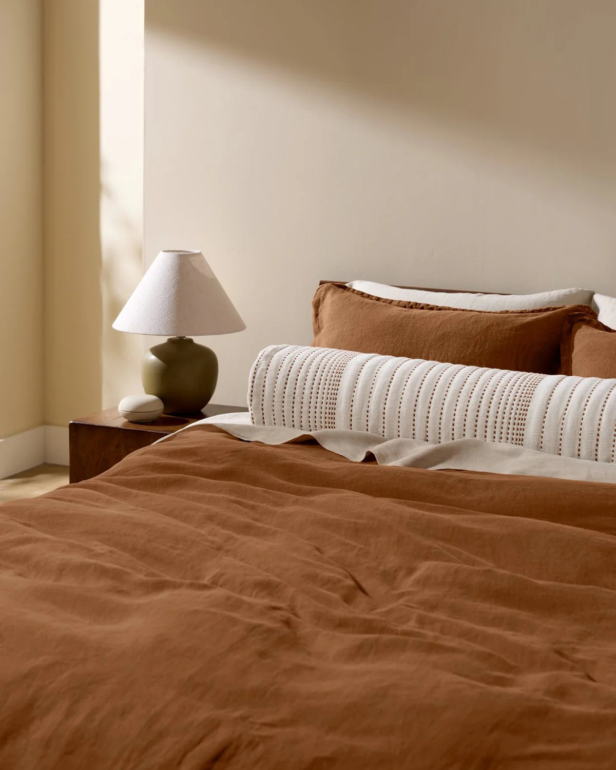 Tobacco Linen Duvet Cover