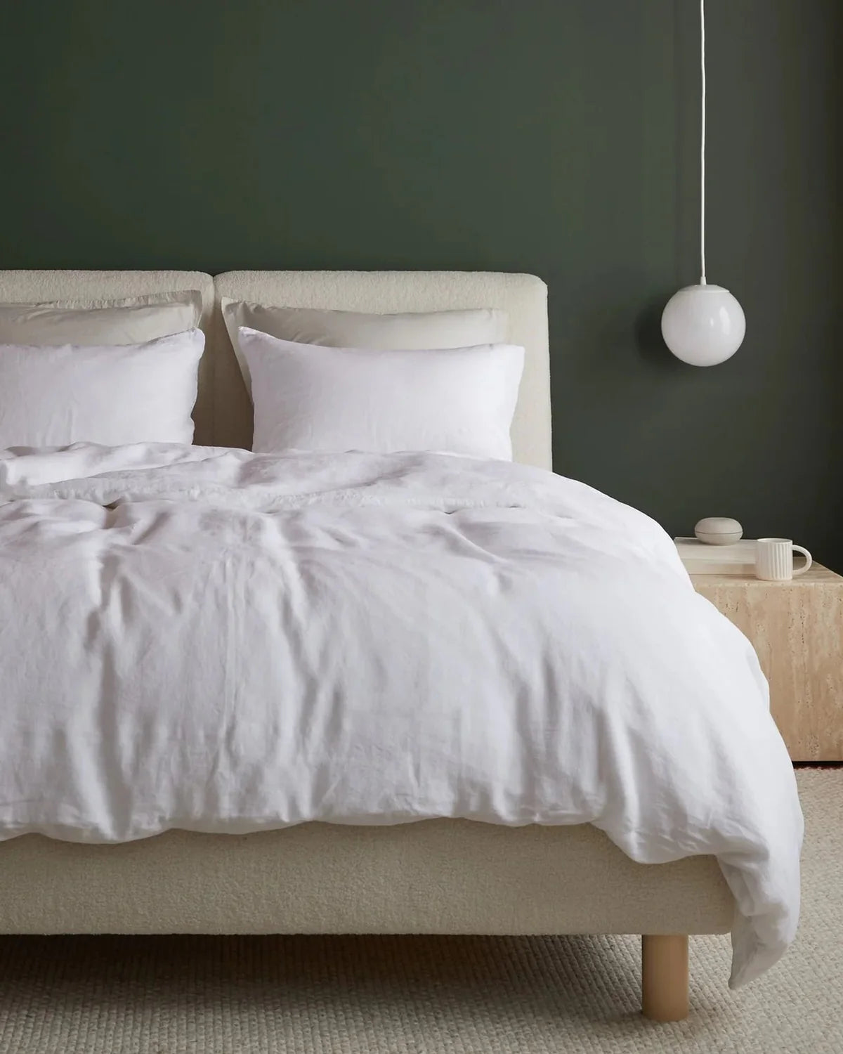 White Linen Duvet Cover