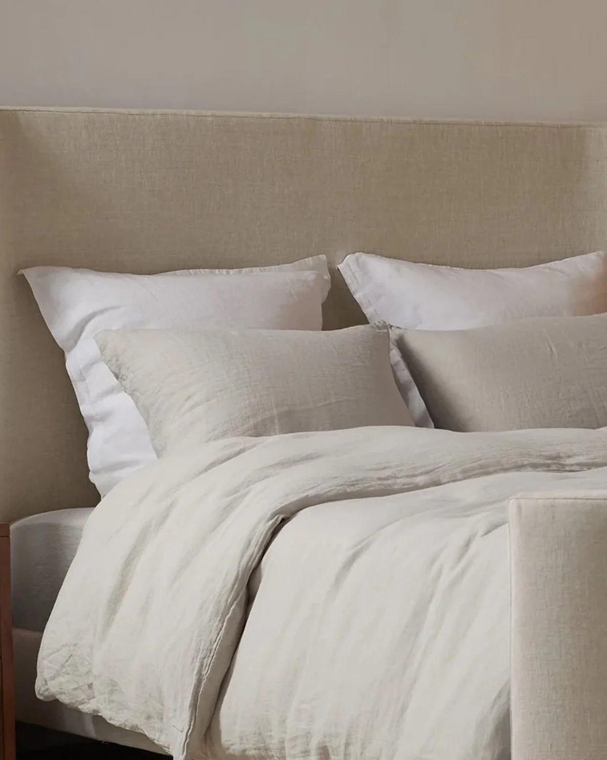 Bone Linen Pillowcase Set