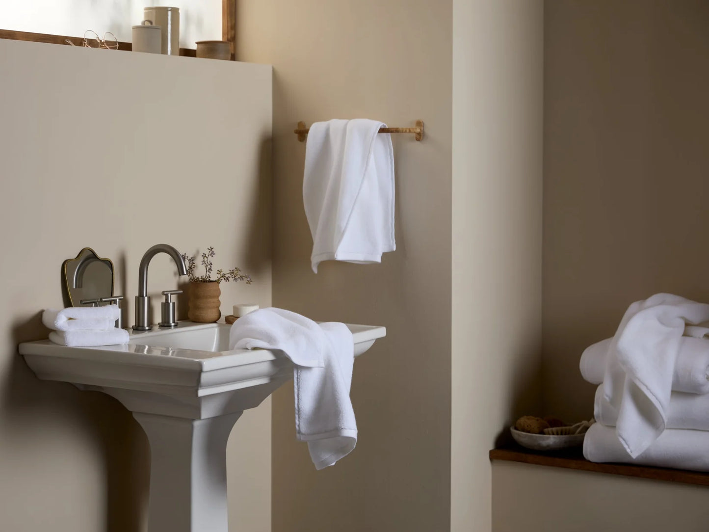 6+6 White Organic Plush Bath Bundle