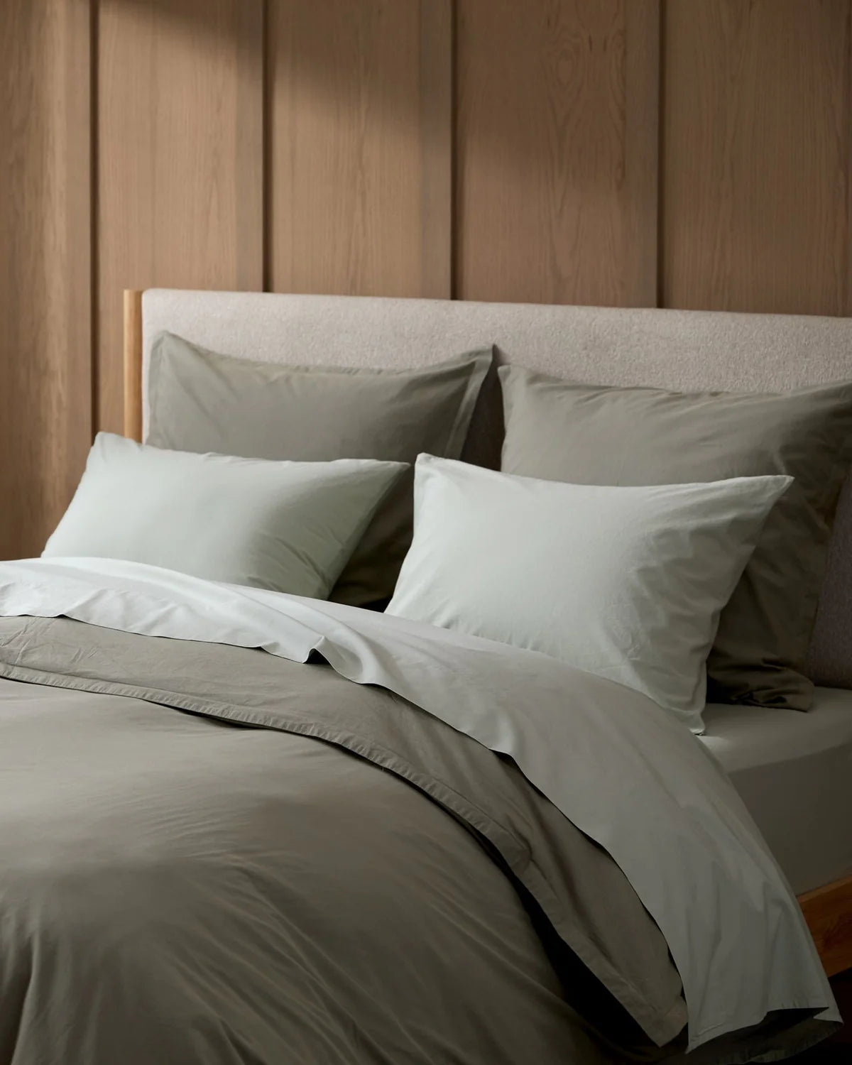 Sage Percale Pillowcase Set