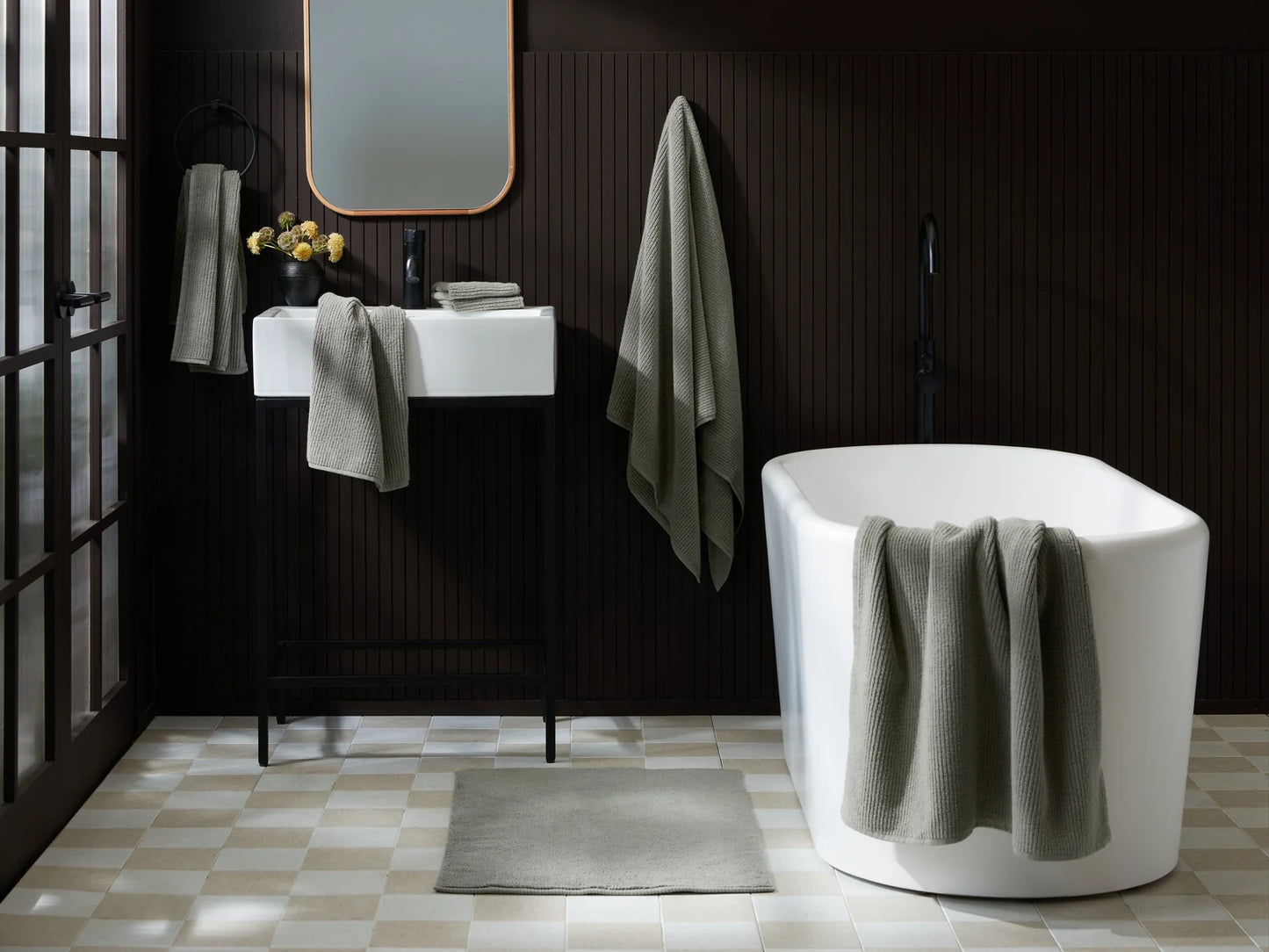 2+2 Moss Soft Rib Bath Bundle