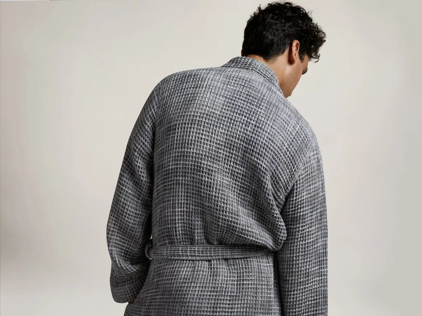 Grey Waffle Robe