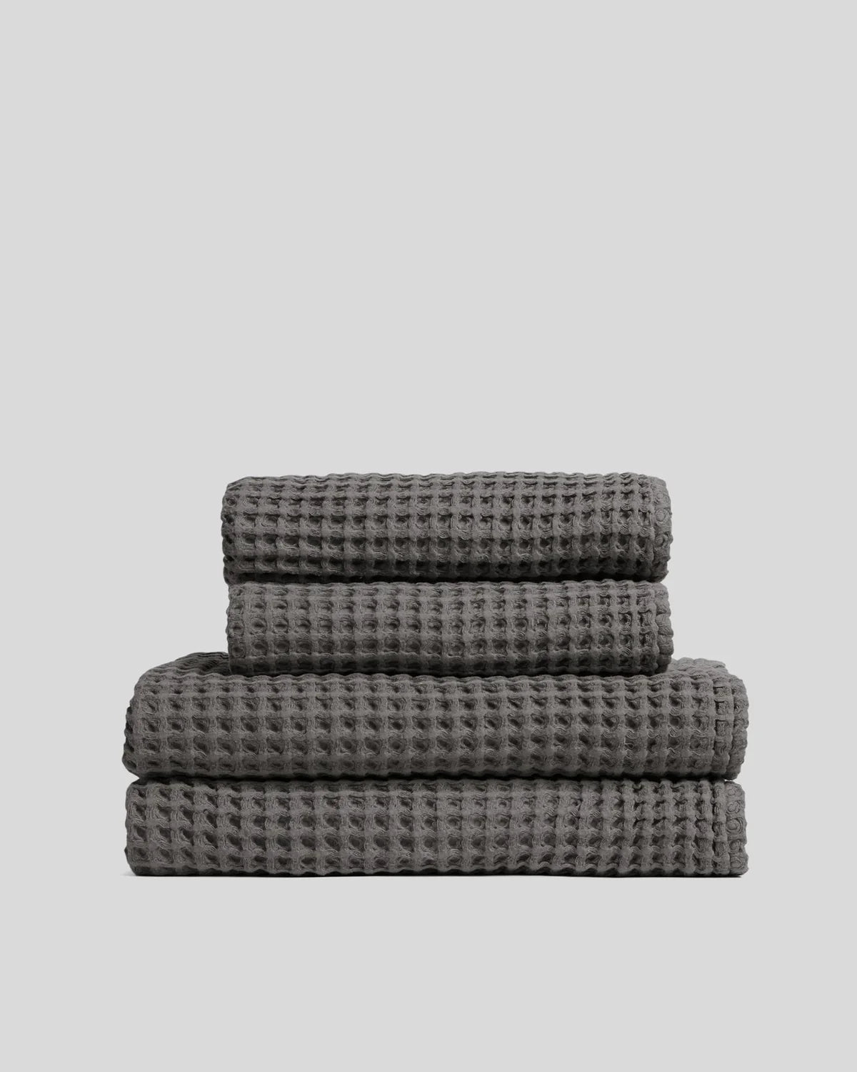 2+2 Charcoal Waffle Bath Bundle