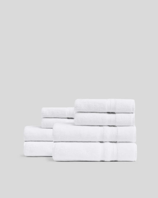 4+4 White Classic Turkish Cotton Bath Bundle