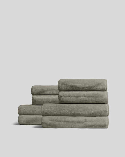 4+4 Moss Soft Rib Bath Bundle