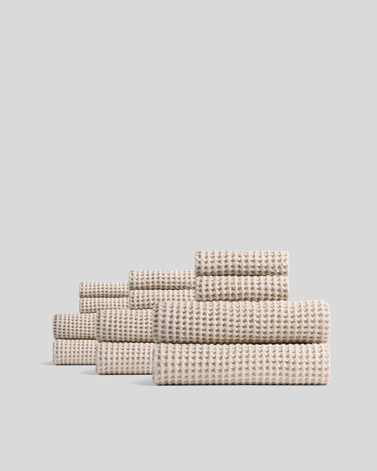 6+6 Bone Waffle Bath Bundle