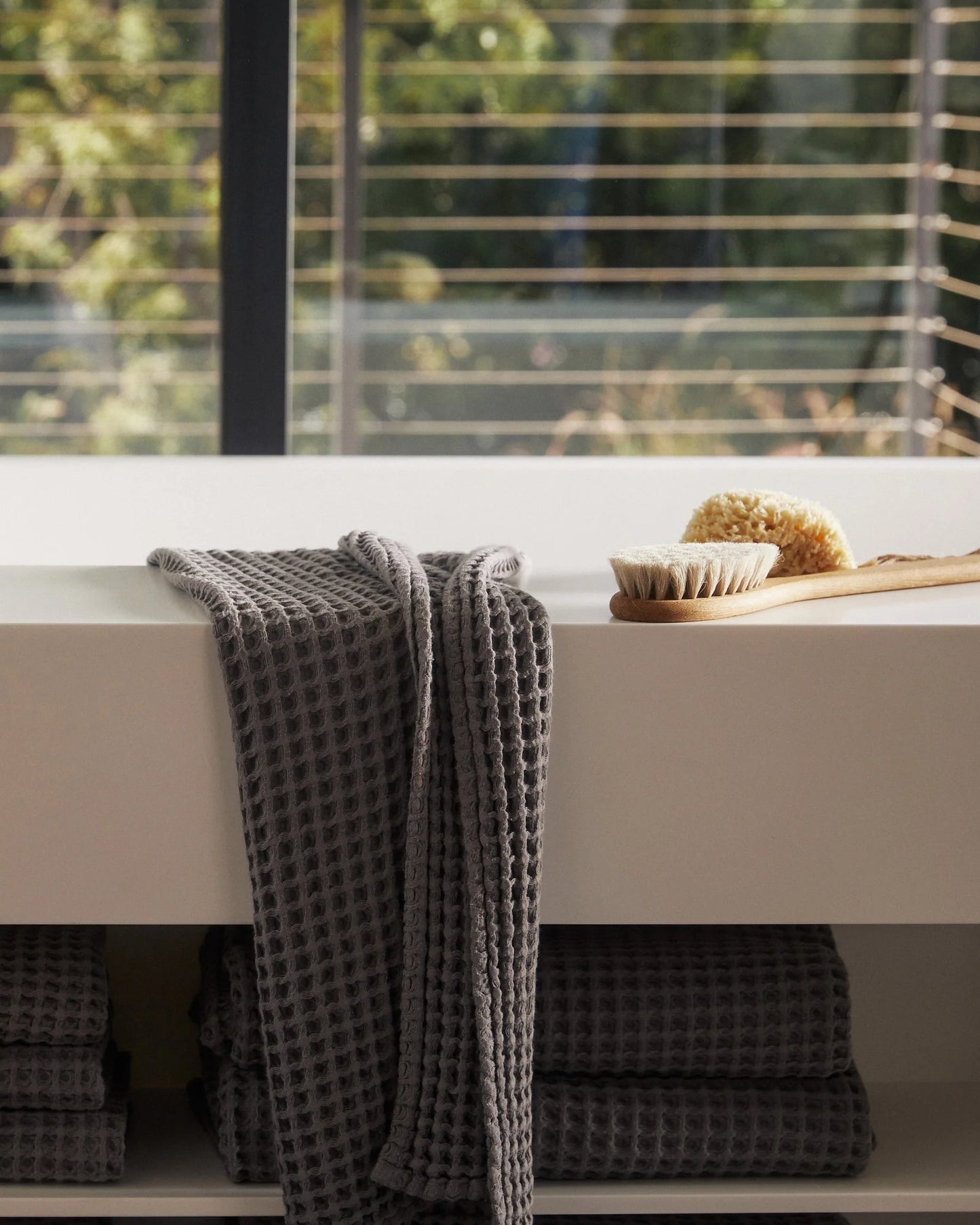 6+6 Charcoal Waffle Bath Bundle