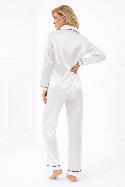 White Classic Pajama Set