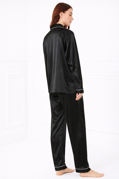 Black Classic Pajama Set