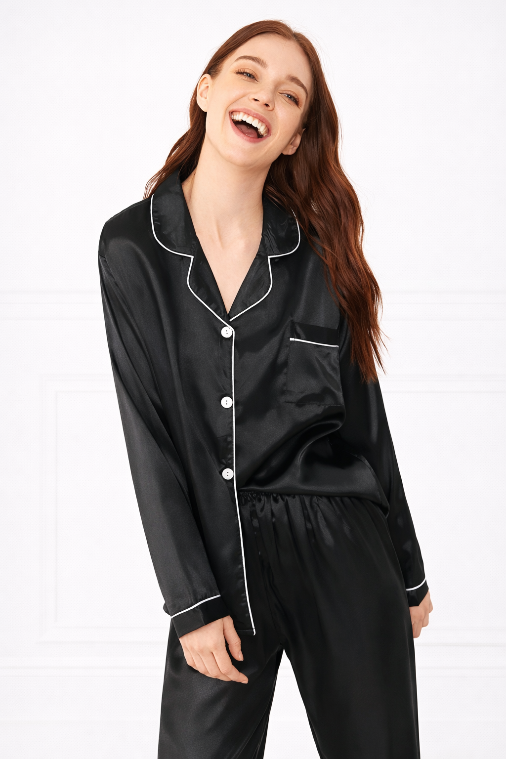 Black Classic Pajama Set