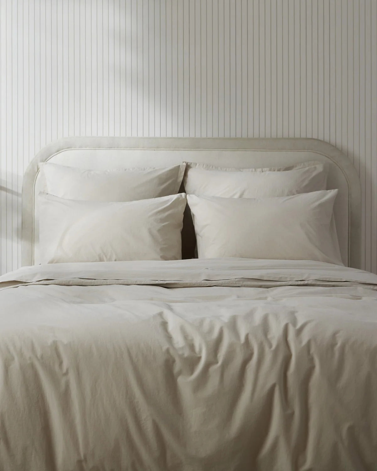 Bone Brushed Cotton Duvet Cover