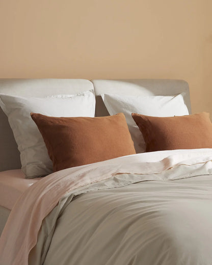 Bone Brushed Cotton Duvet Cover