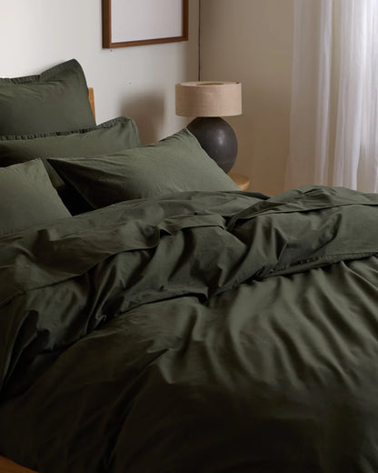 Evergreen Brushed Cotton Duvet Cover