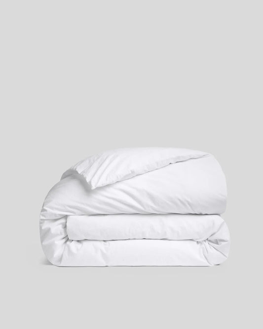 White Brushed Cotton Duvet Cover