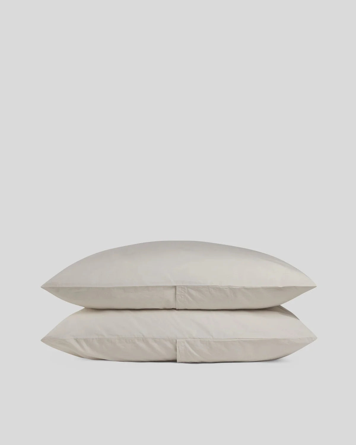 Bone Brushed Cotton Pillowcase Set