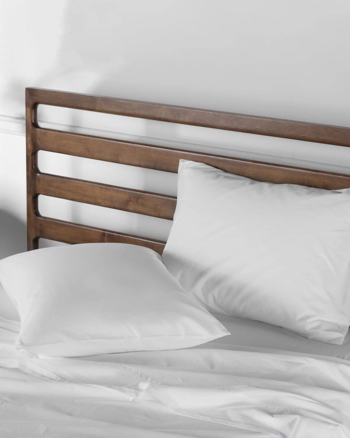 White Brushed Cotton Pillowcase Set