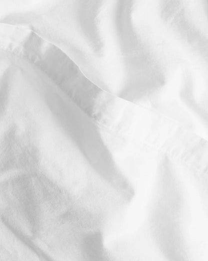 White Brushed Cotton Pillowcase Set