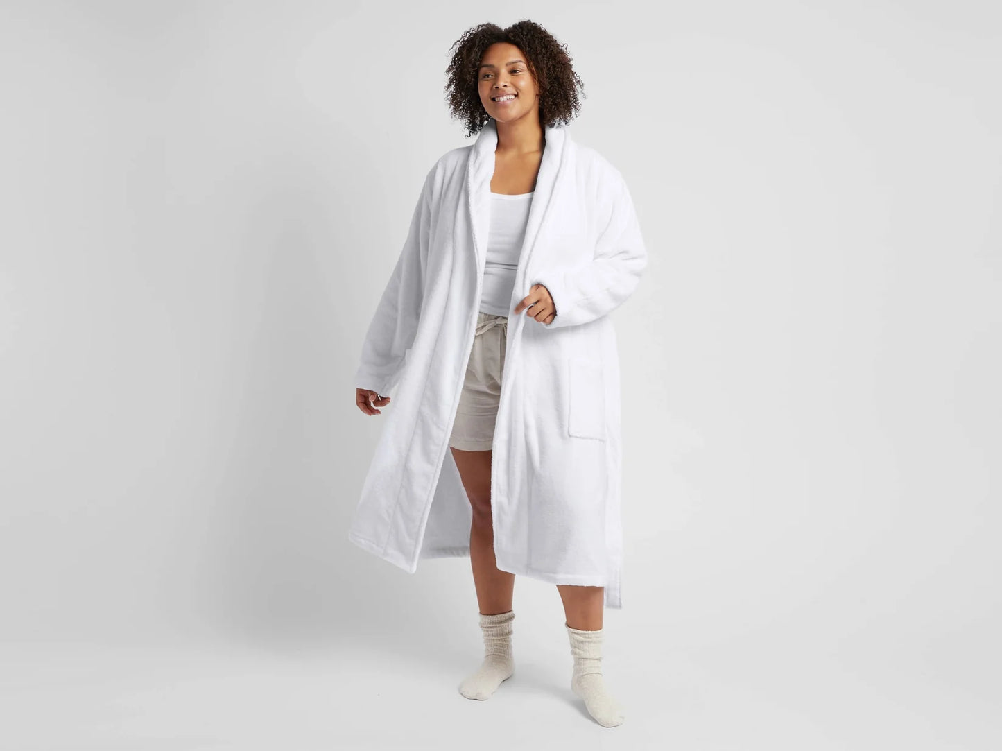 White Classic Turkish Cotton Robe