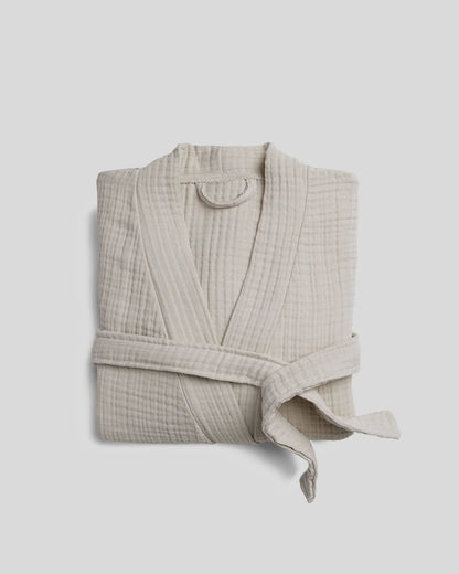 Bone Cloud Cotton Robe