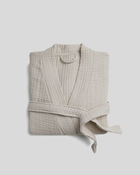 Bone Cloud Cotton Robe
