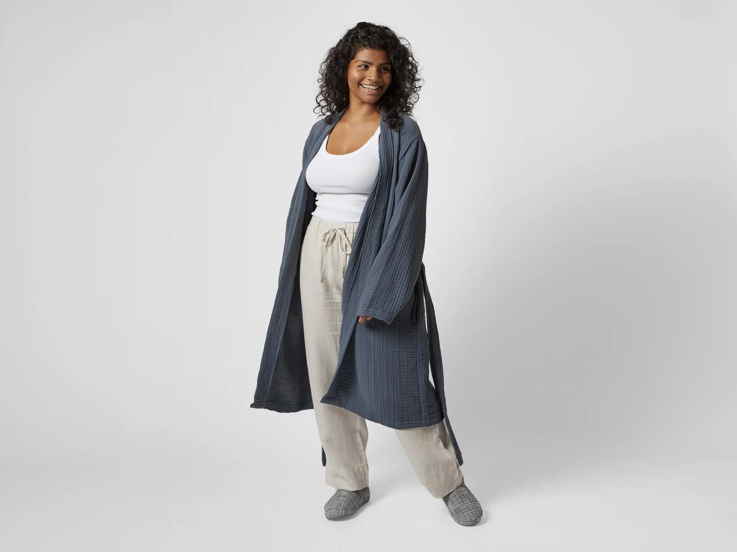 Dusk Cloud Cotton Robe