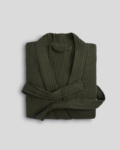 Evergreen Cloud Cotton Robe