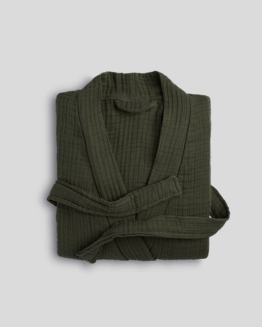 Evergreen Cloud Cotton Robe