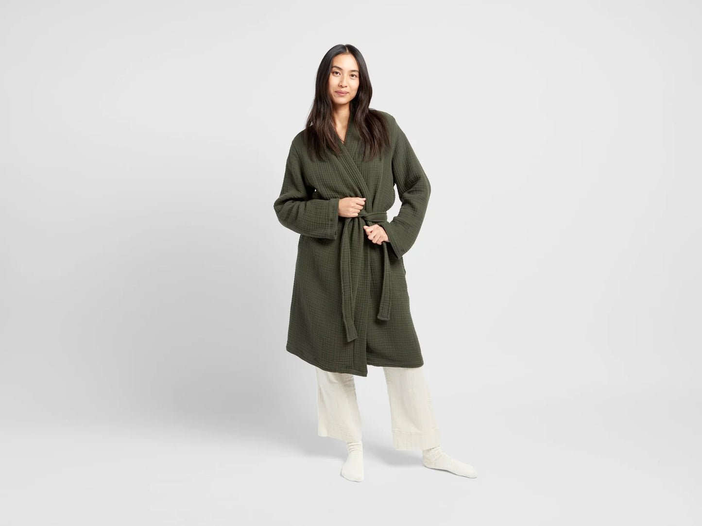 Evergreen Cloud Cotton Robe
