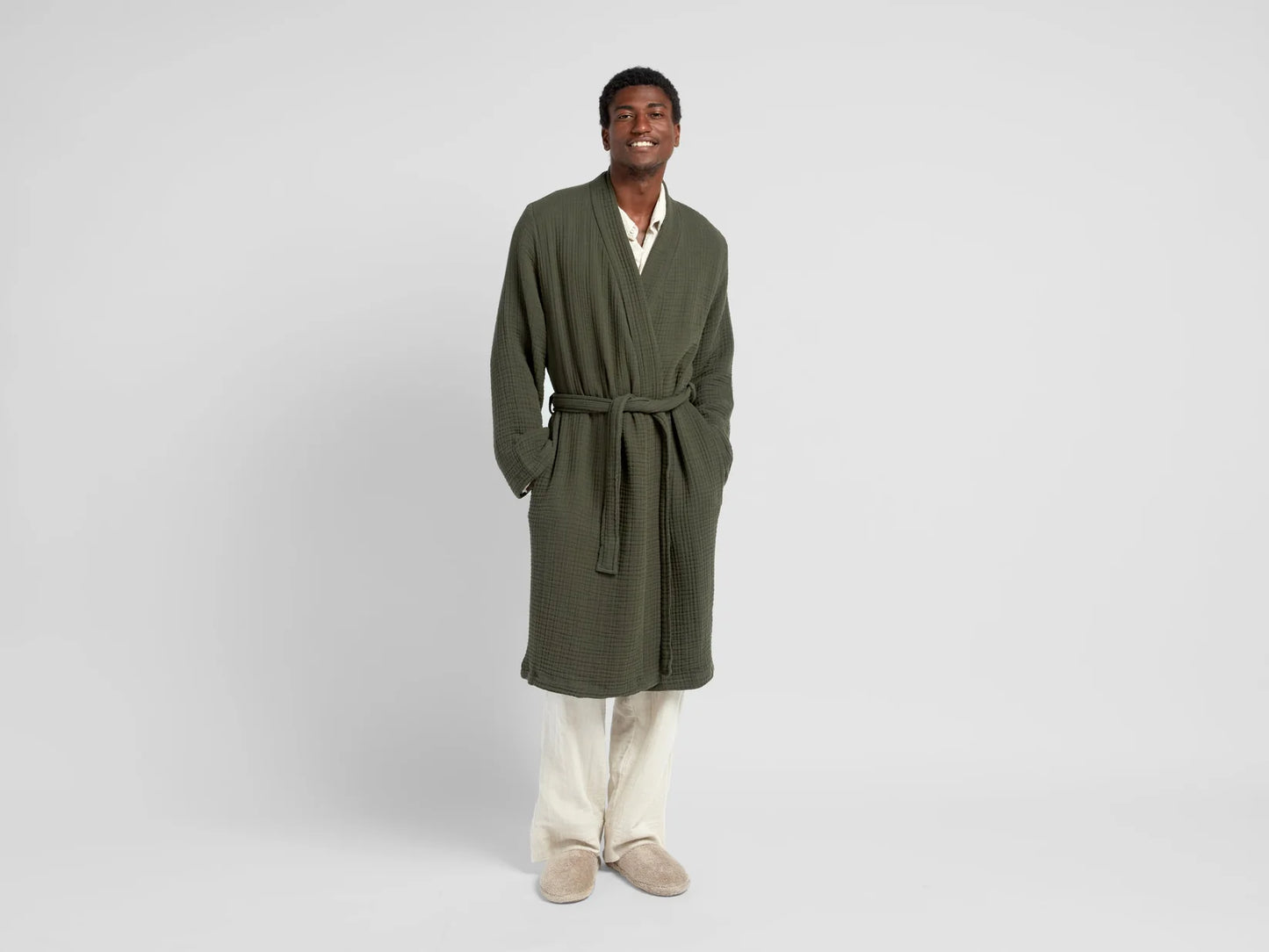 Evergreen Cloud Cotton Robe