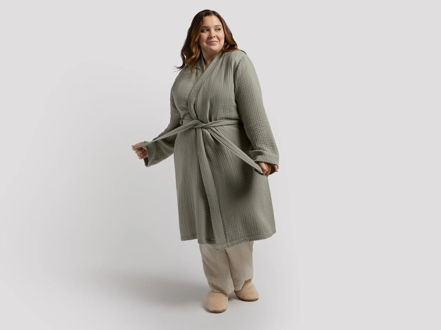 Moss Cloud Cotton Robe