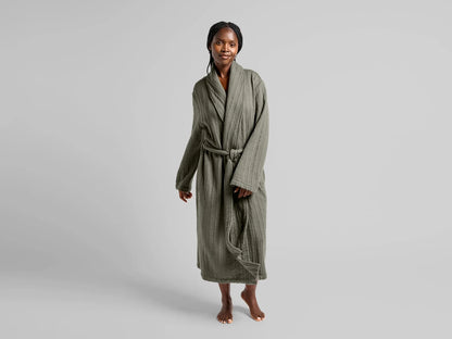 Moss Cozy Knit Robe