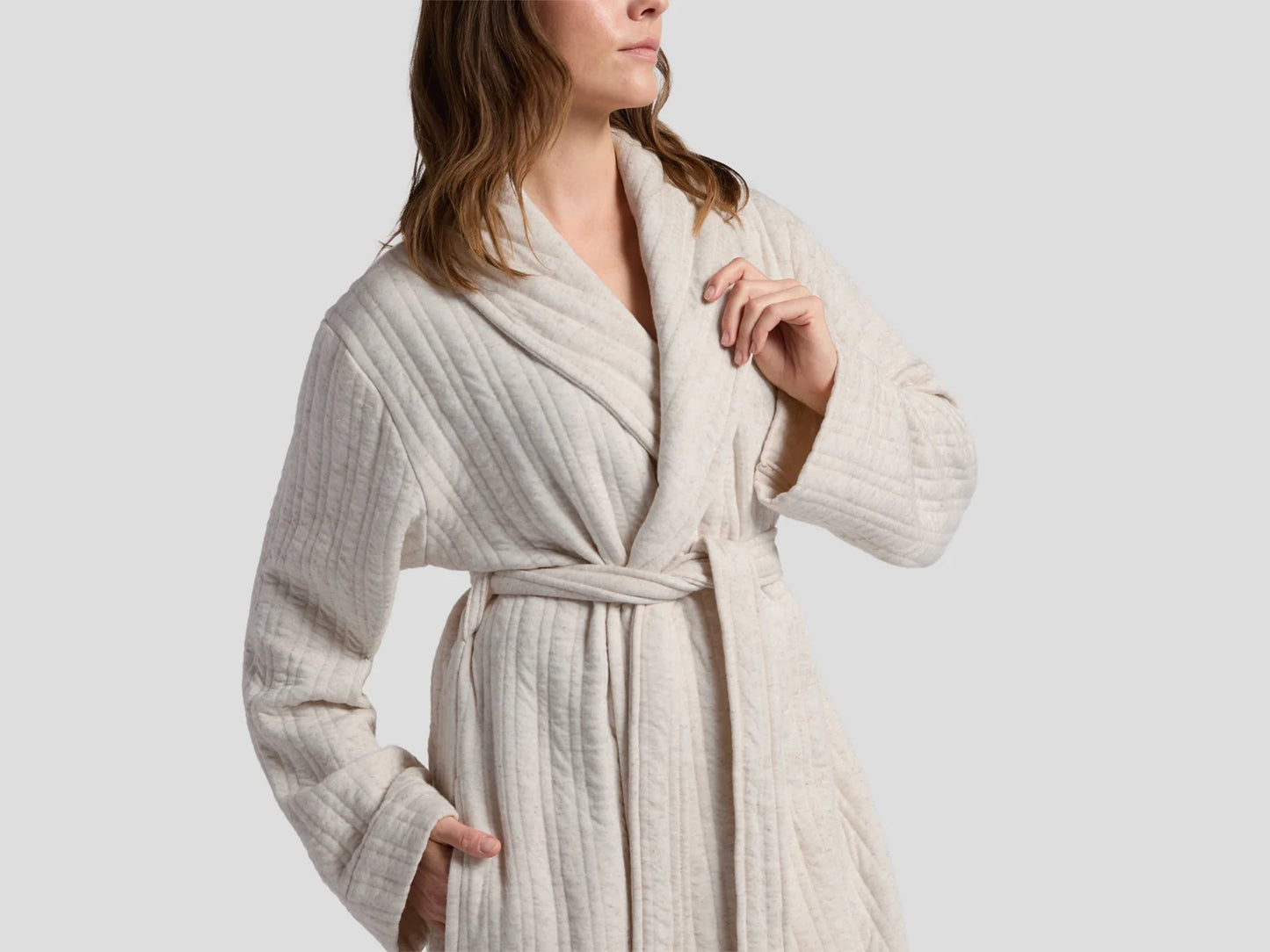 Natural Cozy Knit Robe