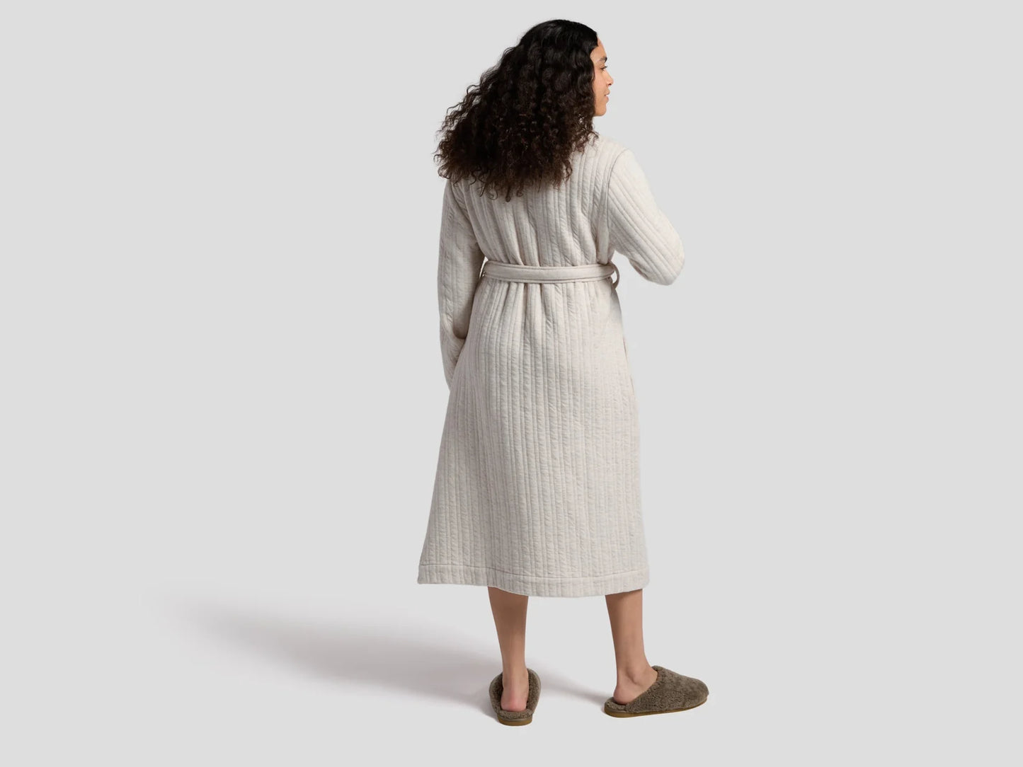 Natural Cozy Knit Robe