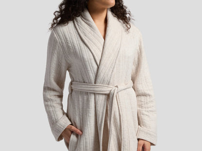 Natural Cozy Knit Robe