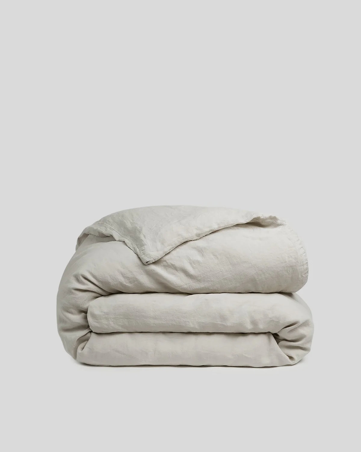 Bone Linen Duvet Cover