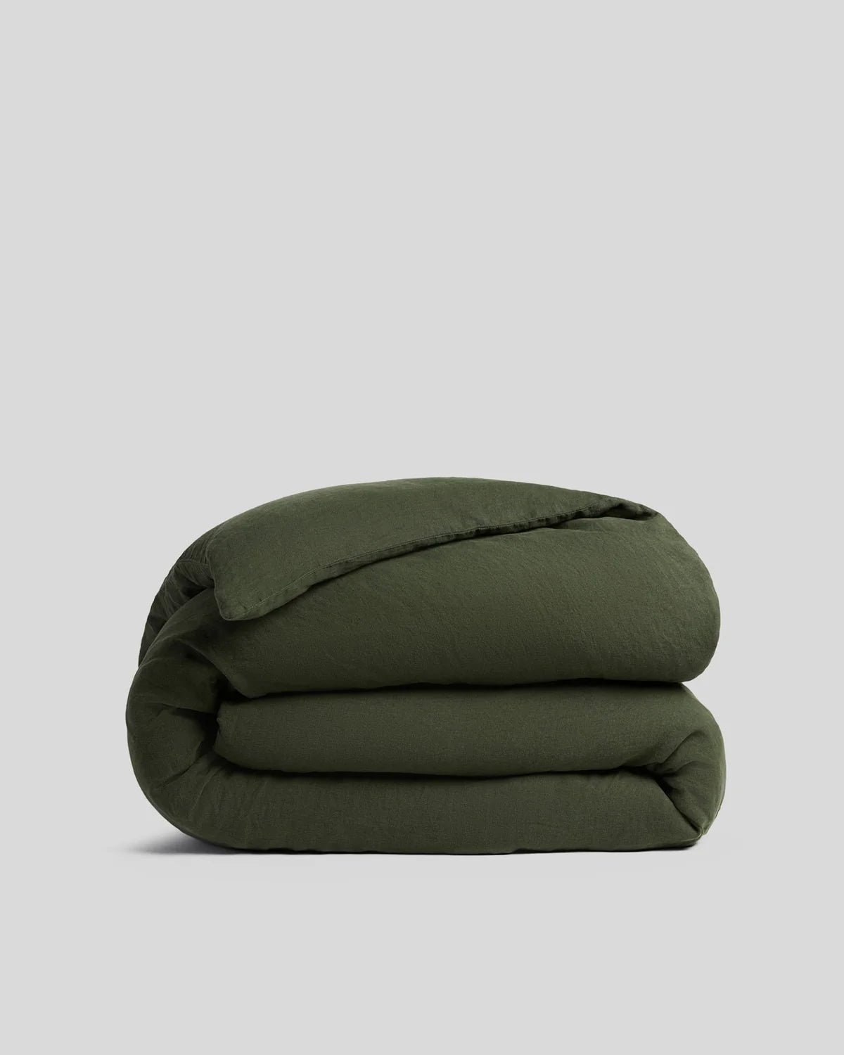 Evergreen Linen Duvet Cover