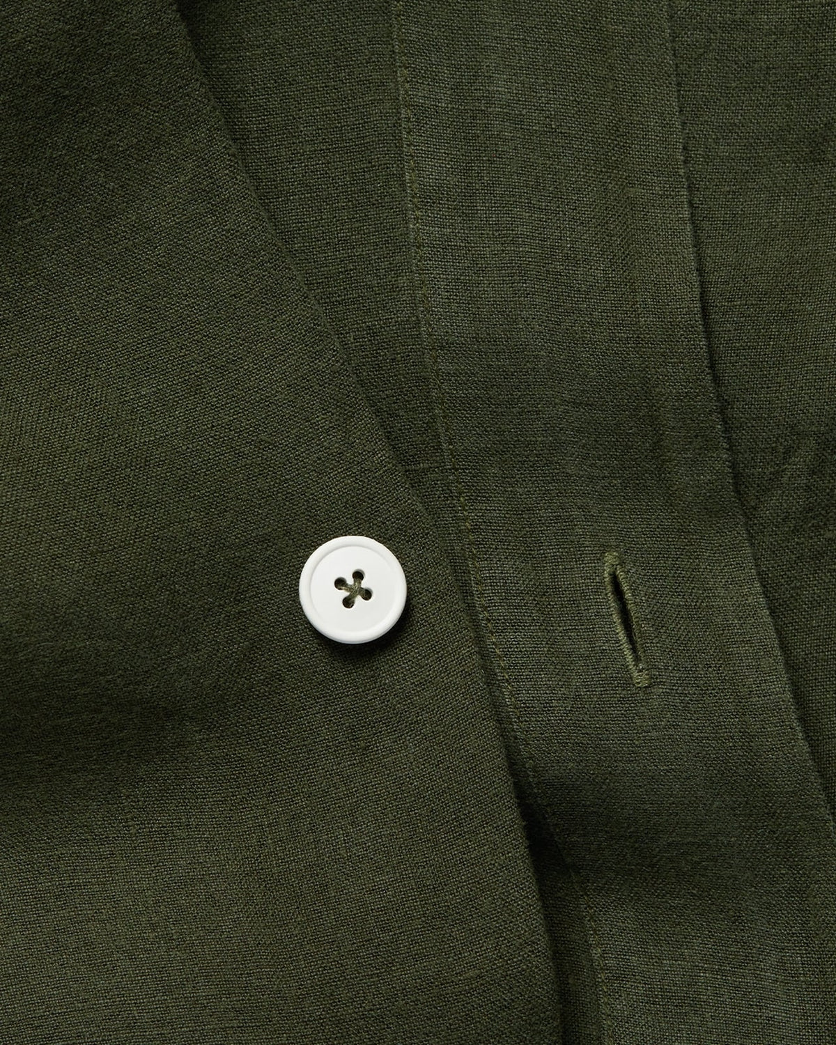 Evergreen Linen Duvet Cover