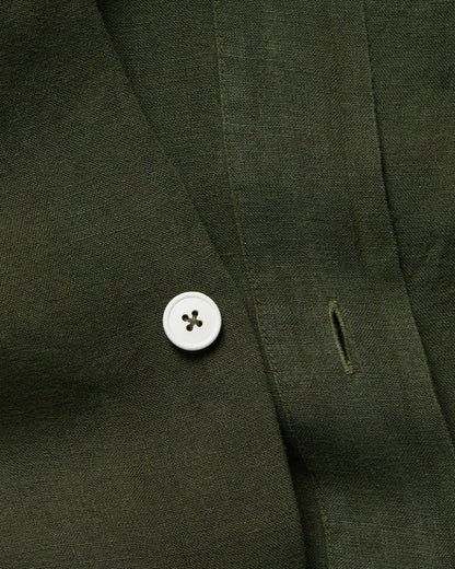 Evergreen Linen Duvet Cover