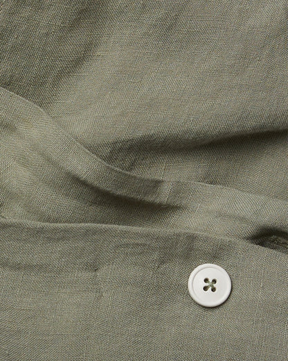 Moss Linen Duvet Cover