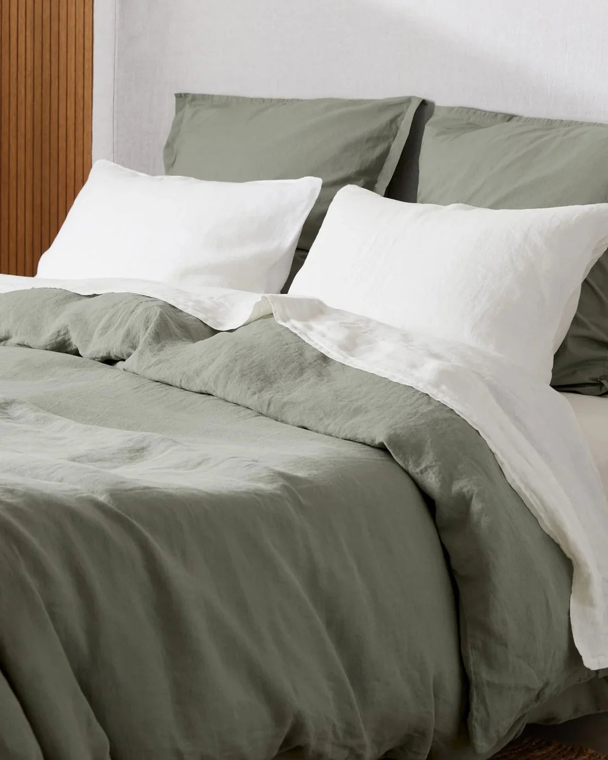 Moss Linen Duvet Cover