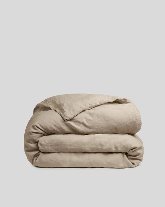 Toast Linen Duvet Cover