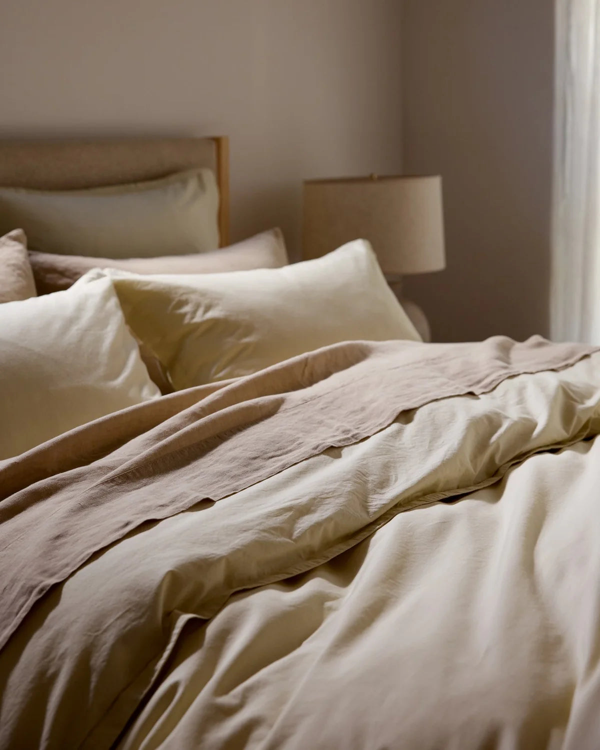 Toast Linen Duvet Cover