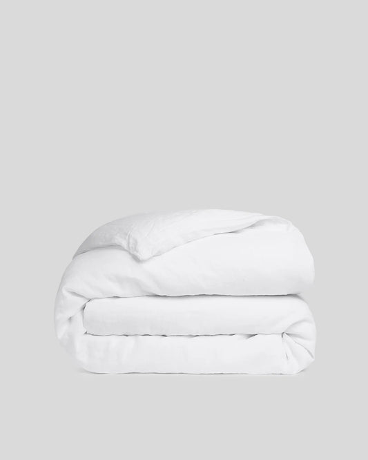 White Linen Duvet Cover