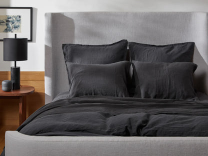 Coal Linen Duvet Cover