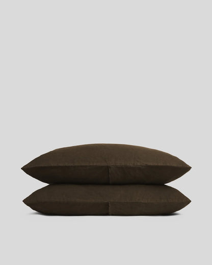 Java Linen Pillowcase Set