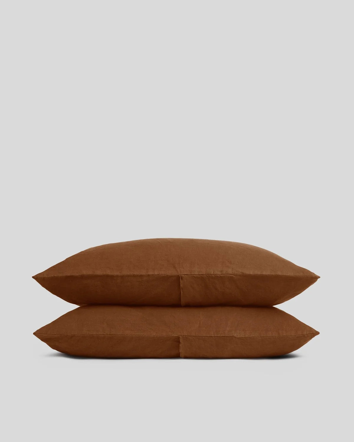 Tobacco Linen Pillowcase Set