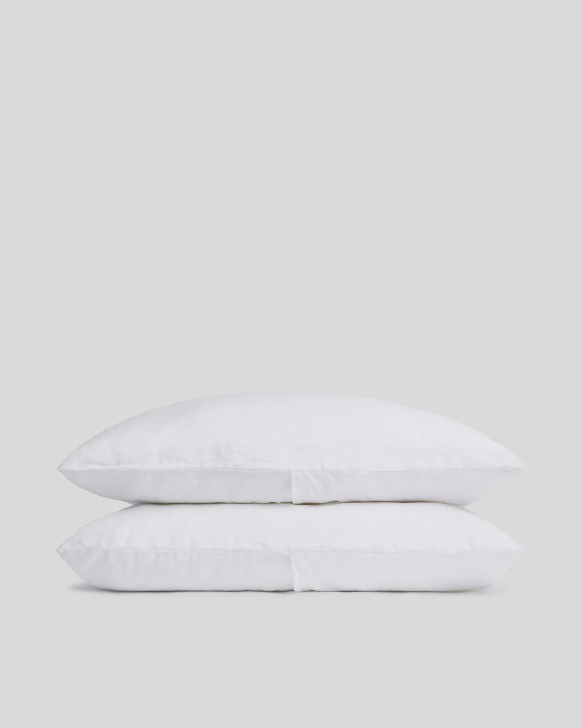 White Linen Pillowcase Set